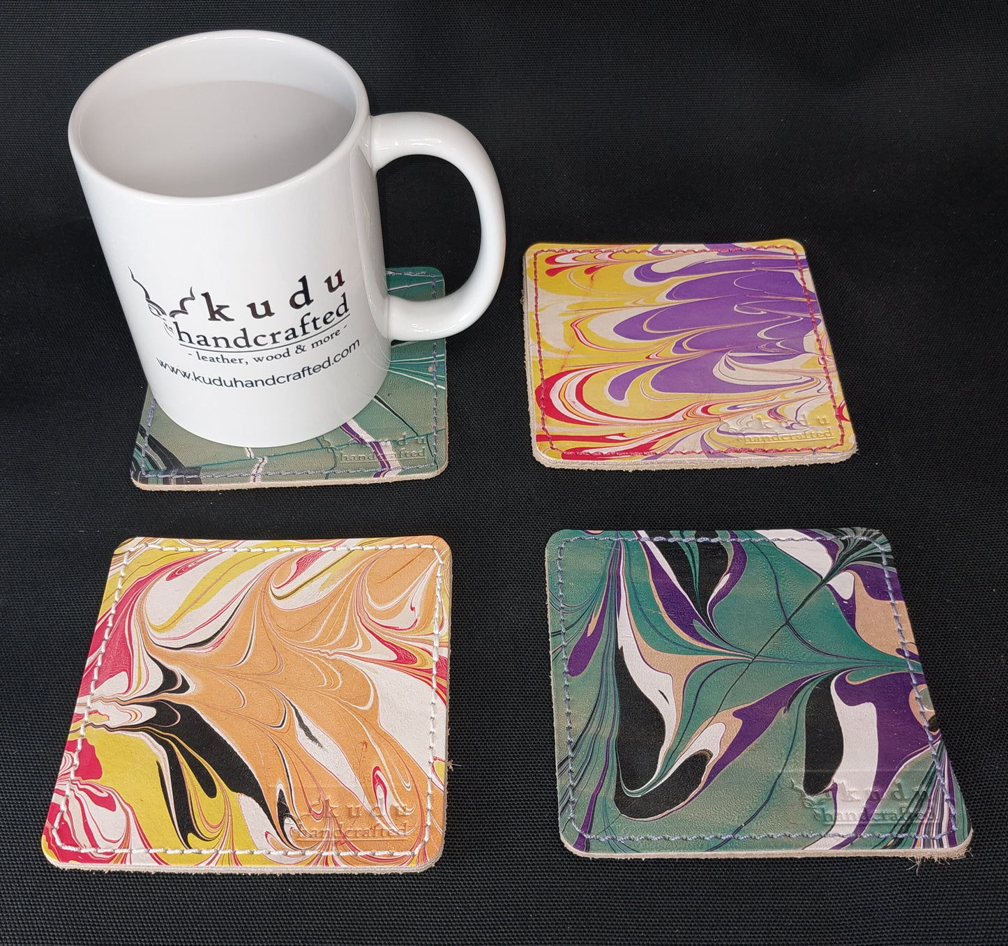 CR02 - Coaster with Marbling, Single