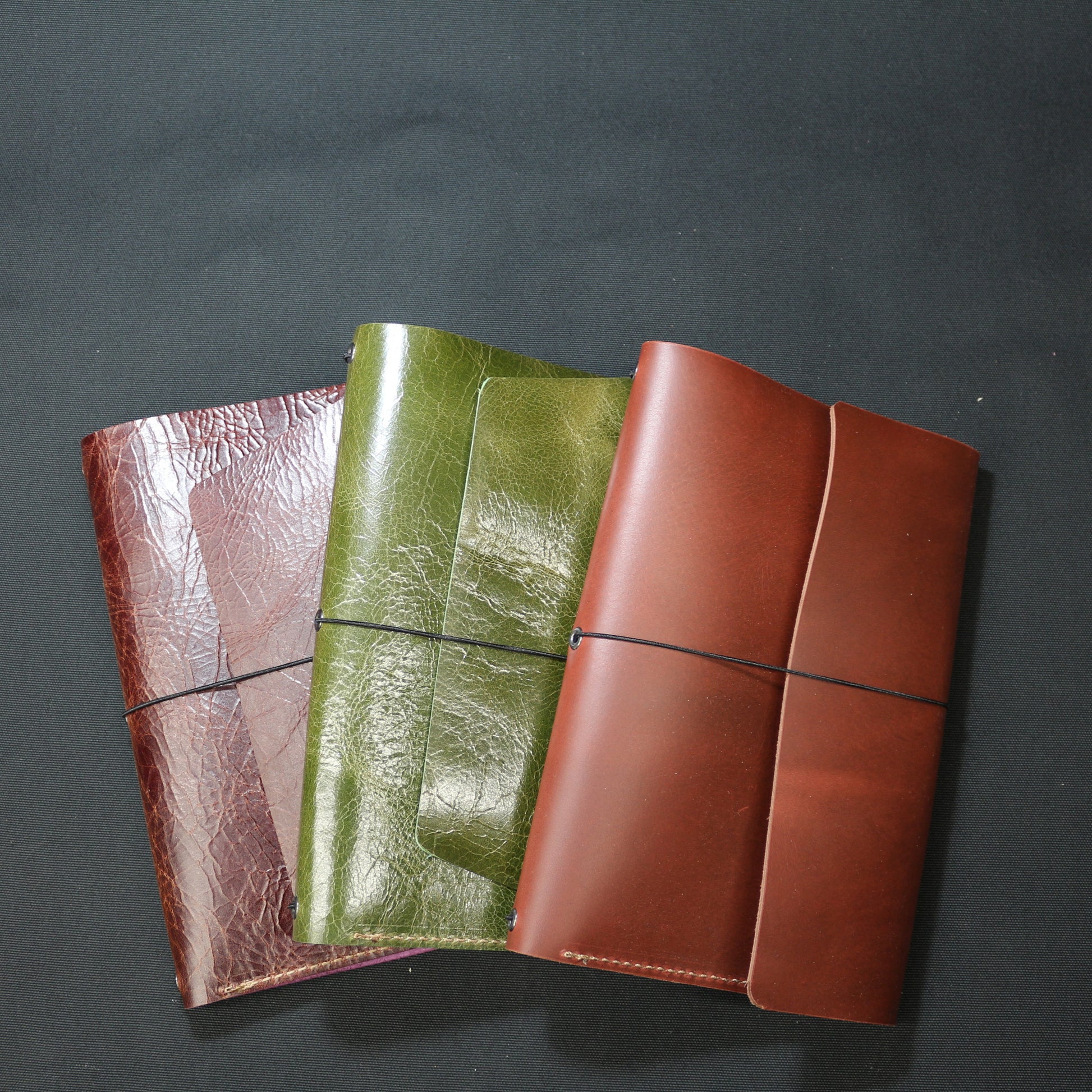 Leather bound notebook holder